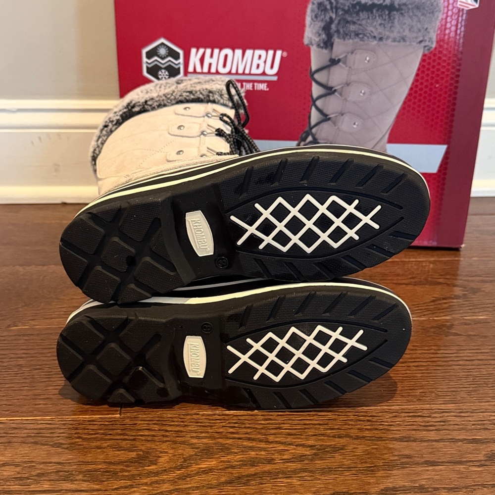 KHOMBU winter boots - womens size 8 NEW IN BOX - Picture 3 of 6
